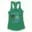 Edhu Da Darling Una Heavy Uh Like Panna Vechudhu Women's Racerback Tank in Solid Kelly Green Color